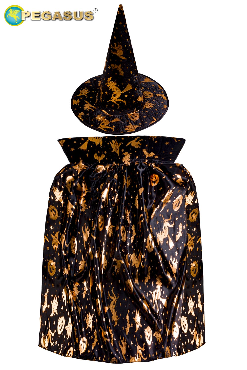 CAPPELLO+MANTELLO STREGA HALLOWEEN